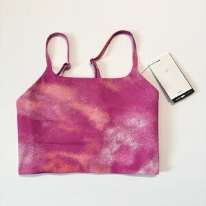 NIKE NWT Women's Dri-Fit Smokey Fuchsia Pink Light Support Sports Bra